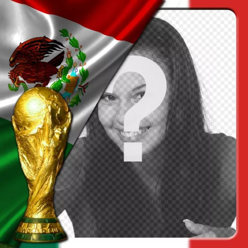 Photomontage with the flag of Mexico to put as your profile picture. ..
