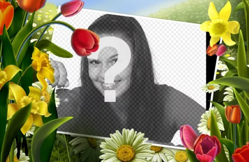 Photo frames with flowers and roses online Photofunny
