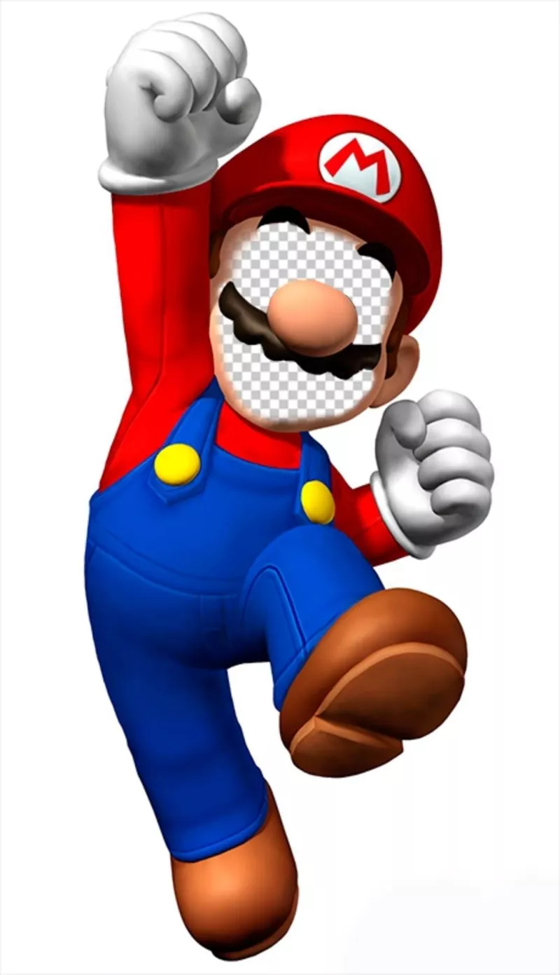 Photomontage to put your face on Super Mario and have fun ..