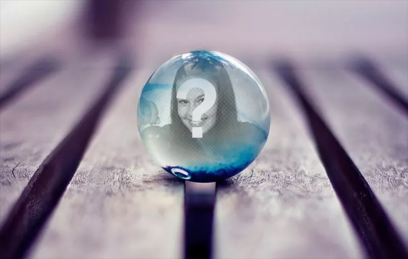 Put your reflection in a crystal ball with this montage. ..