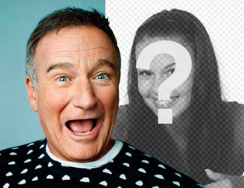 Smile with Robin Williams with this photomontage of the actor. ..