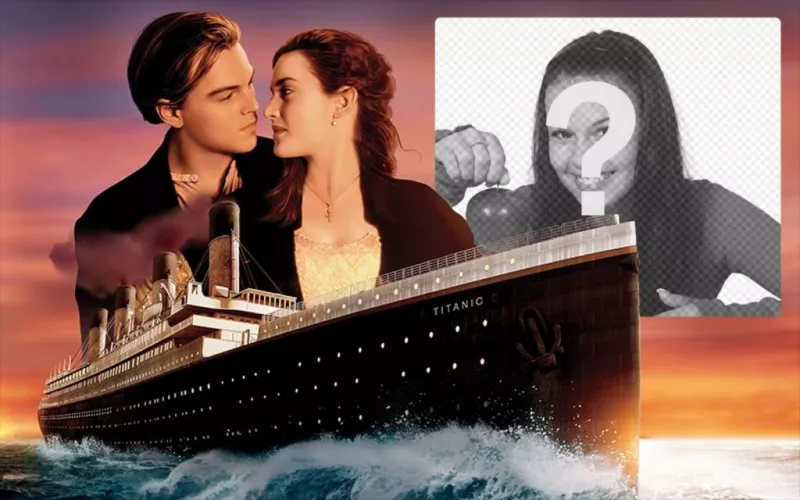 Photo frame from the movie Titanic ..