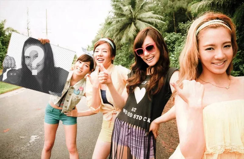 Photomontage with the girls of SNSD ..