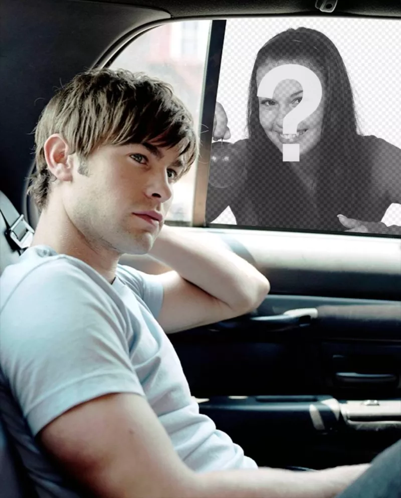 Photomontage with actor Chace Crawford ..