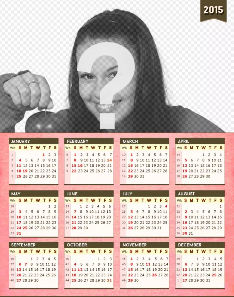 2015 custom calendar for the united states customizable 2015 calendar
