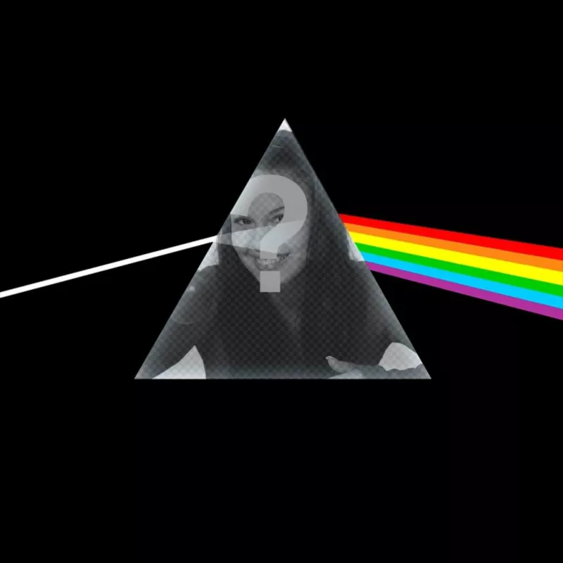 Photomontage with a Pink Floyd CD cover ..