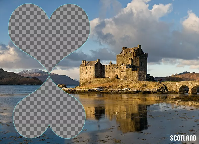 Postcard for 2 photos of Scotland ..