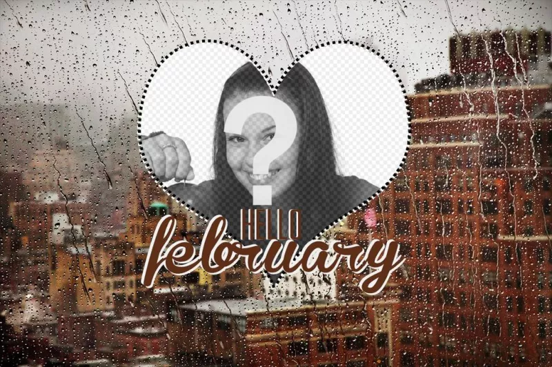 Wallpaper of the month of February with your photo ..