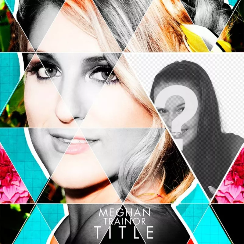 Photomontage with the CD cover of Meghan Trainor ..