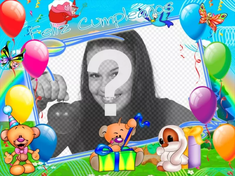 Birthday postcards for kids with your photos