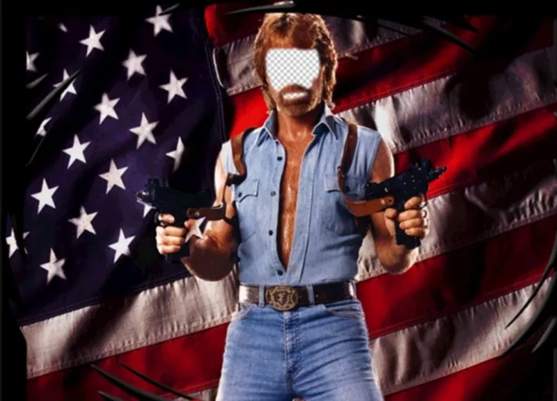 Photomontage of Chuck NorrisÑ American Hero to edit ..