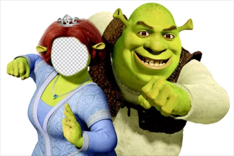 Be Fiona with her husband Shrek editing this montage online ..