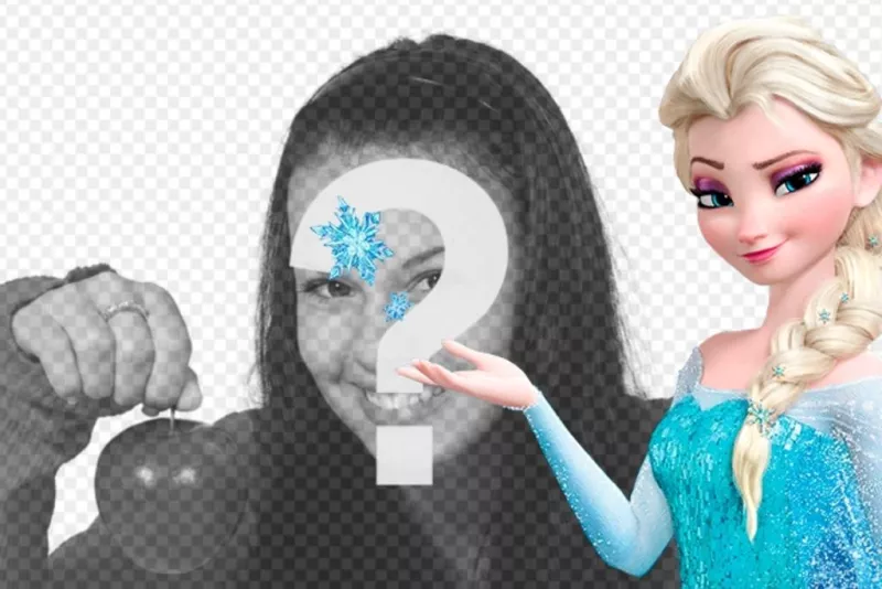 Online collage to put your photo with Princess Elsa of Frozen ..
