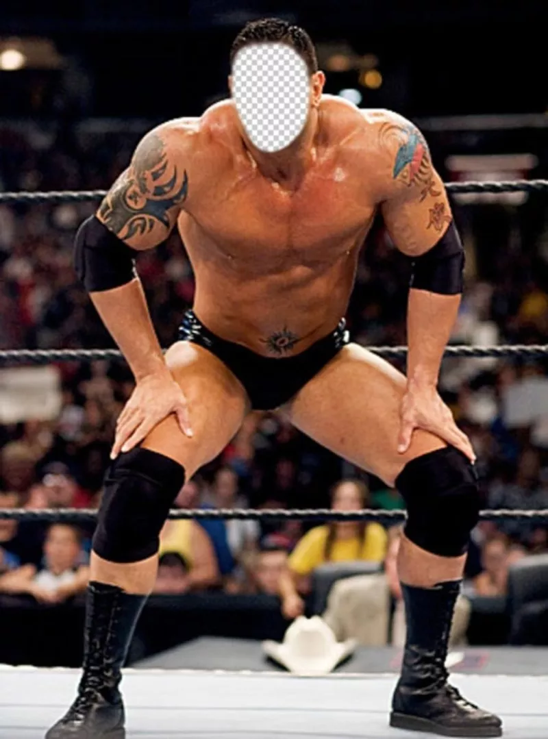 Photomontage with popular wrestler Batista to put your face ..