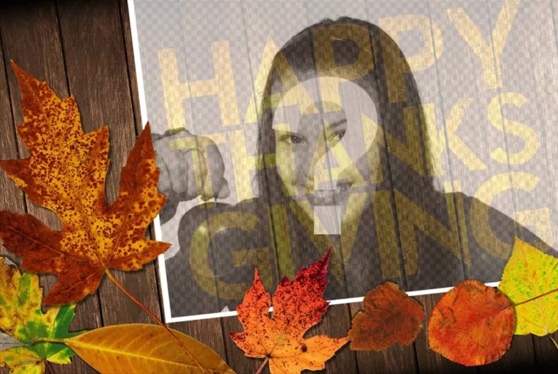 Happy Thanksgiving photo effect to your photo ..