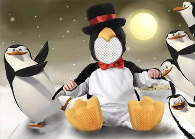 Virtual Penguin costume for children that you can edit free ..