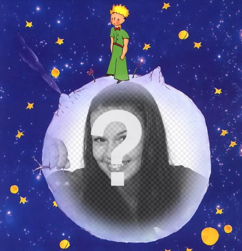 Image of The Little Prince story to modify with your photo online ..