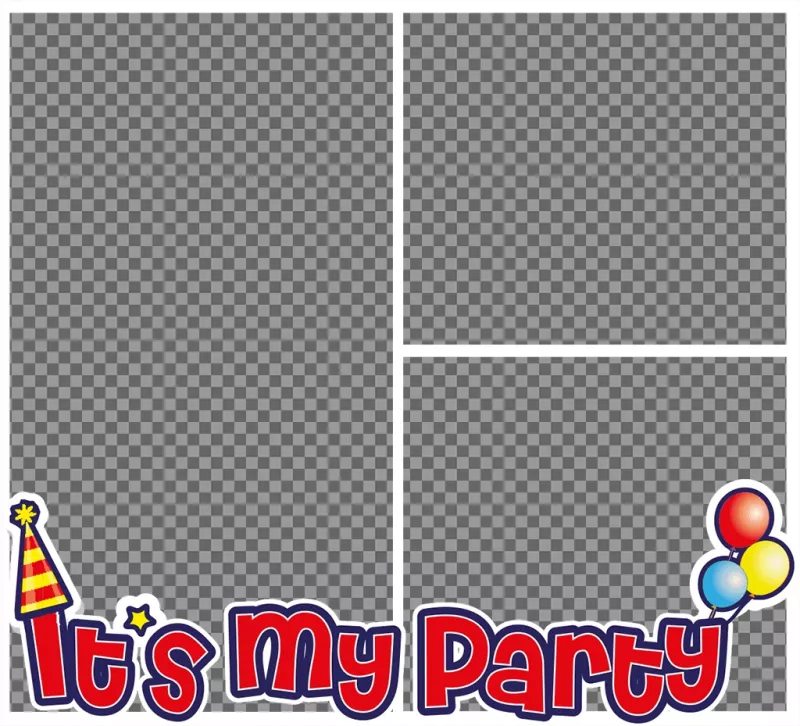 Photo collage of ITs MY PARTY to edit with two of your photos online ..
