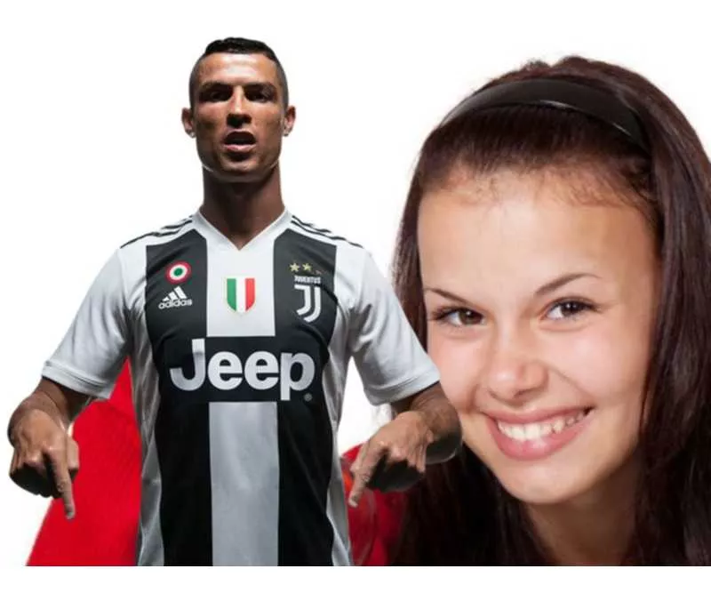 Put your photo next to Cristiano Ronaldo of..