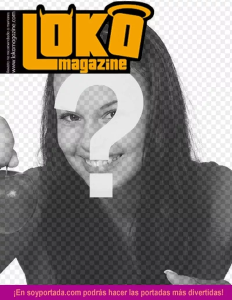 lokamagazine customizable cover with a photograph. Edit this joke online, just upload an image. You can add a text montage made with this template..