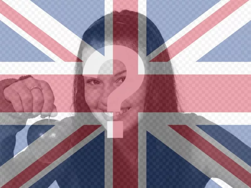 UK flag filter for your photo  ..