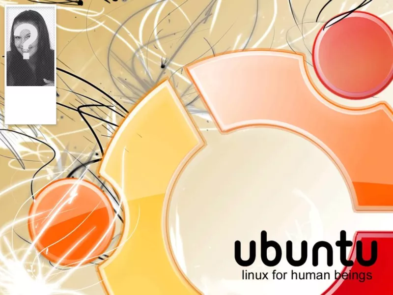 Twitter background for your twitter account of Ubuntu Linux, to put your photo on the..
