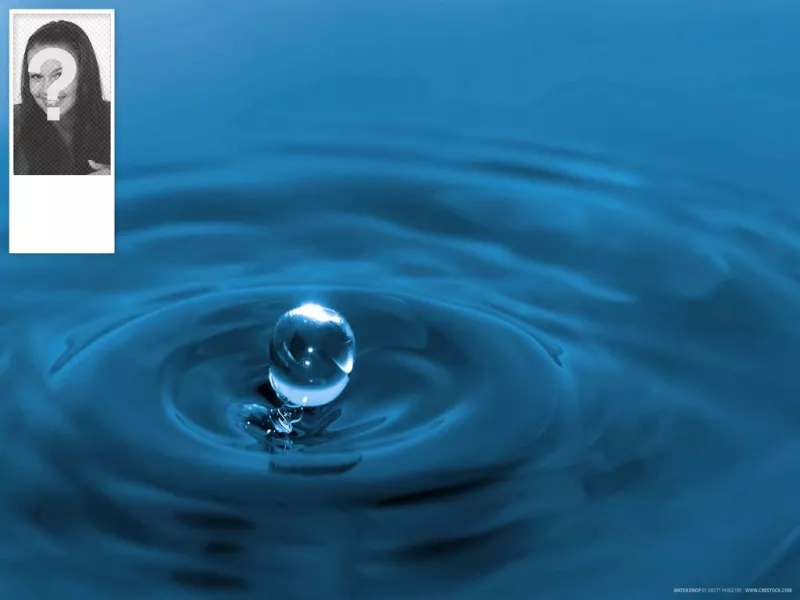 Customizable background for twitter with your photo of a water droplet. Put your..