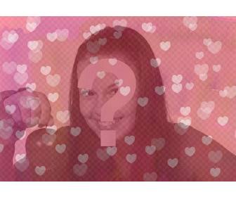 cast your photo in sea of pink hearts mounting professional finish you can send this valentine by email