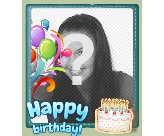 free birthday card customizable with photo