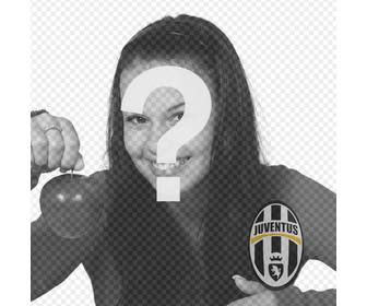 photomontage to put the shield juventus in ur photo