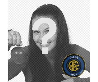 photo montage to bring the inter milan badge on ur photo