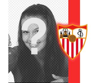 put the shield and the colors of seville with ur photo