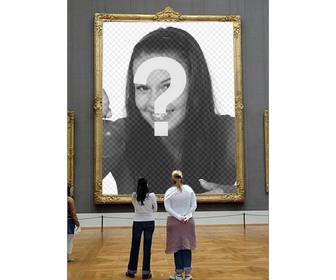 photomontage to put your photo in frame