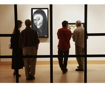 photomontage to put ur photo into modern museum