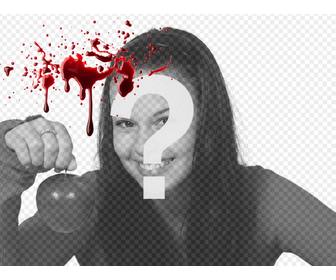 photo online effect to put in your photos fresh blood effect