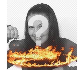 put to ur photos flame effect perfect to spice up ur profile pictures