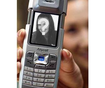 funny photo montage to put ur photo inside mobile phone