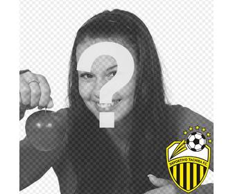 photomontage with deportivo tachira fc shield to make collage with ur photos