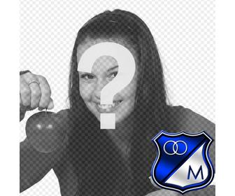 photo effect to put ur photo along with the football team badge millionaires