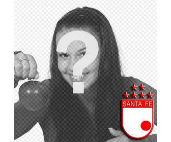 put ur picture with the shield of santa fe independent
