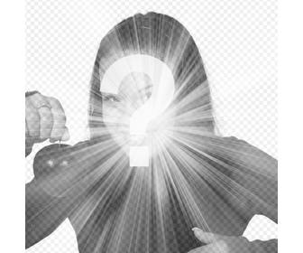 effect of flash of white light to put your photos online