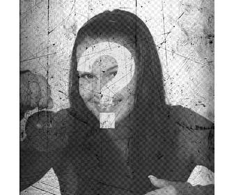 put the effect of scratches on your photo with this photo effect