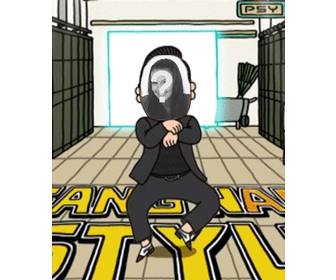 create your own animation of psy gagnam style with your own photo and surprise your friends