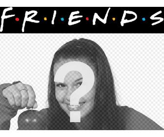 put the logo of the famous television serie friends in ur photo perfect for photos of friends