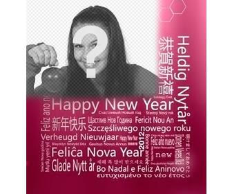 new year greetings in different languages ​​to put ur photo inside
