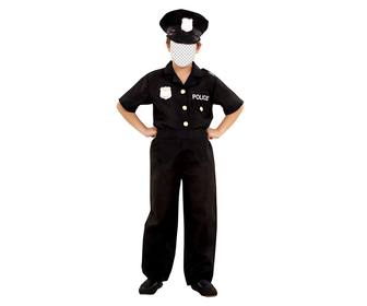 create this photomontage of child dressed as police