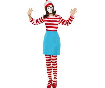 to the famous childrens game * where is wally * comes this photomontage where u can become walda