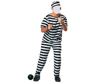 costume of prisoner with chains to edit your photo online