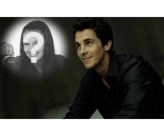 photomontage with christian bale the last batman to put ur photo