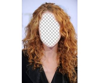 change your hair to curly haired one with this online photomontage